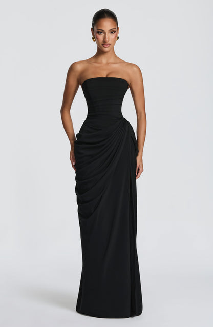 Cyra Black Maxi Dress