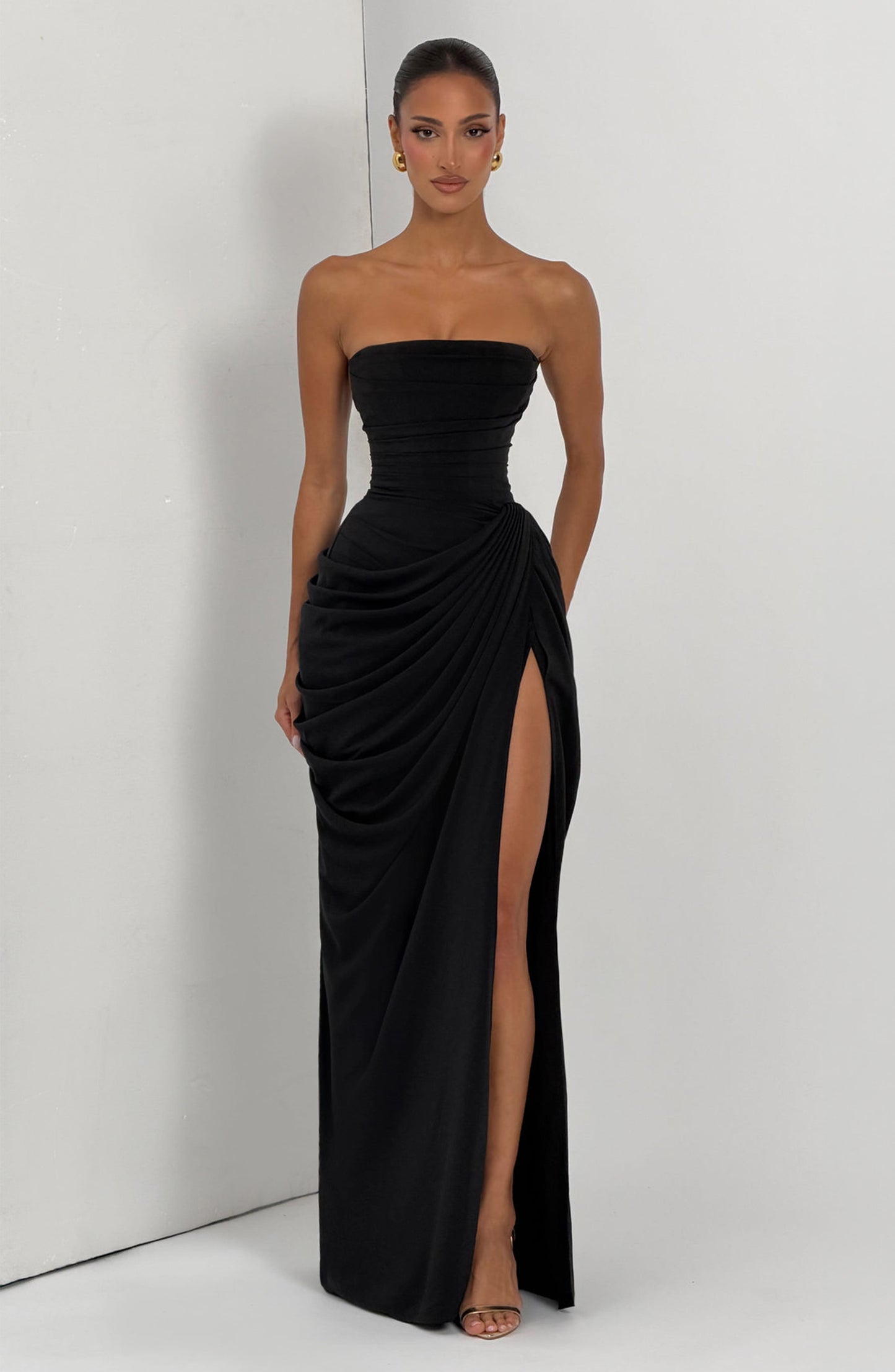 Cyra Black Maxi Dress