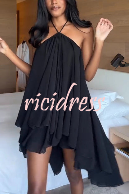 Margot Chiffon Halter Dress