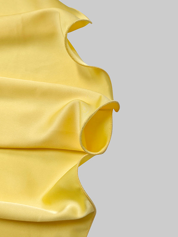 Valentina High-Low Ruffle Maxi Dress