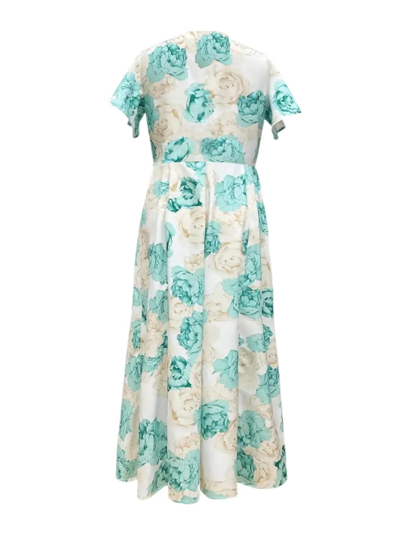 Violet Floral Maxi Dress with Flutter Sleeves