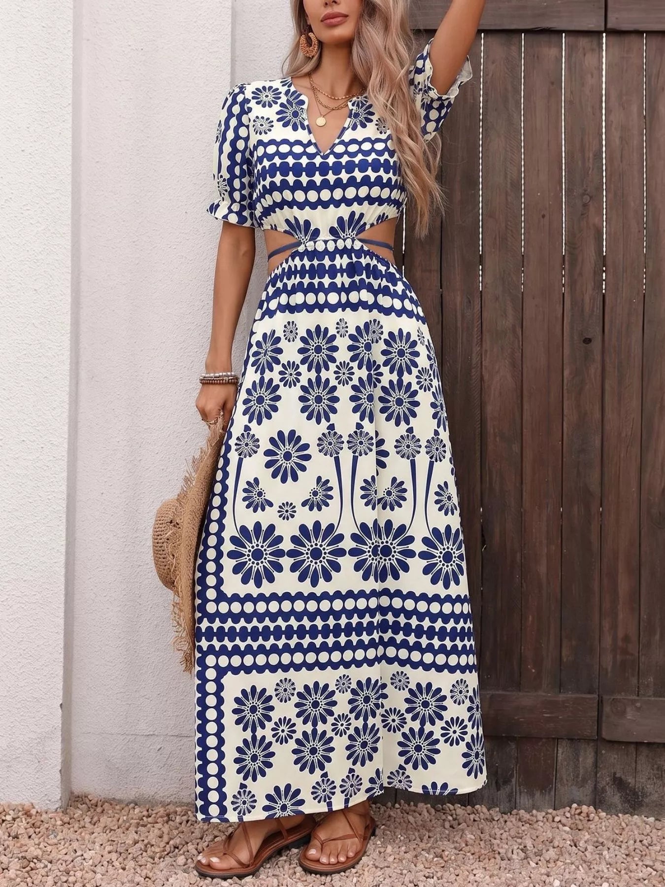 Celestine Floral Cutout Maxi Dress