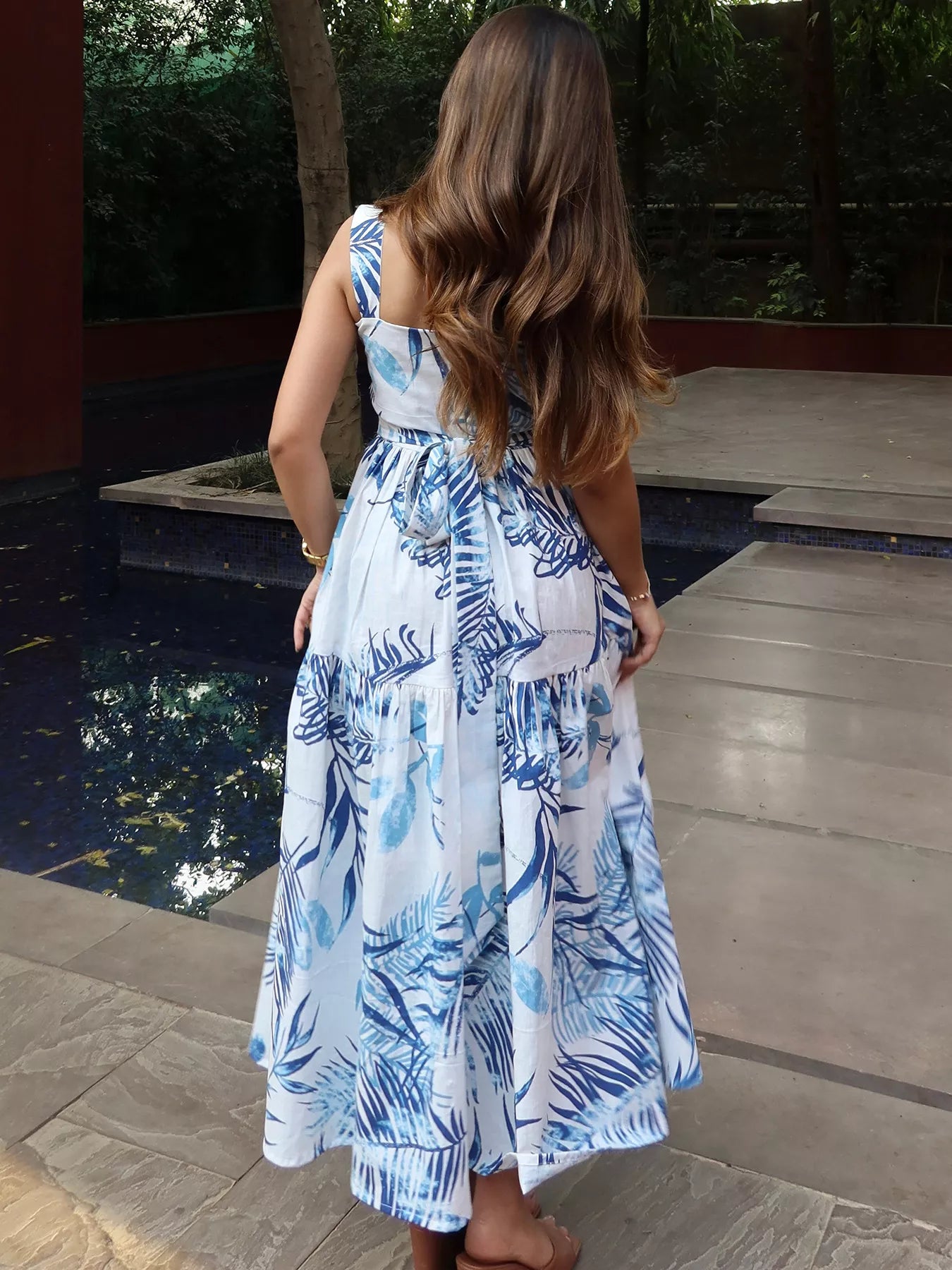 Isabelle Tropical Tiered Maxi Dress