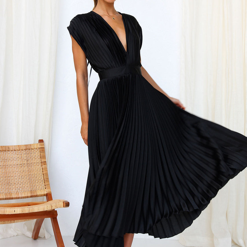 Ariana Pleated Midi Dress