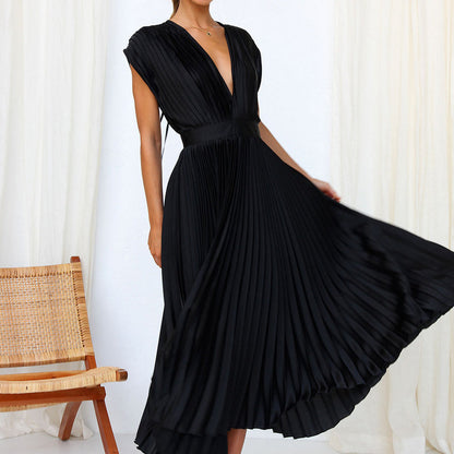 Ariana Pleated Midi Dress