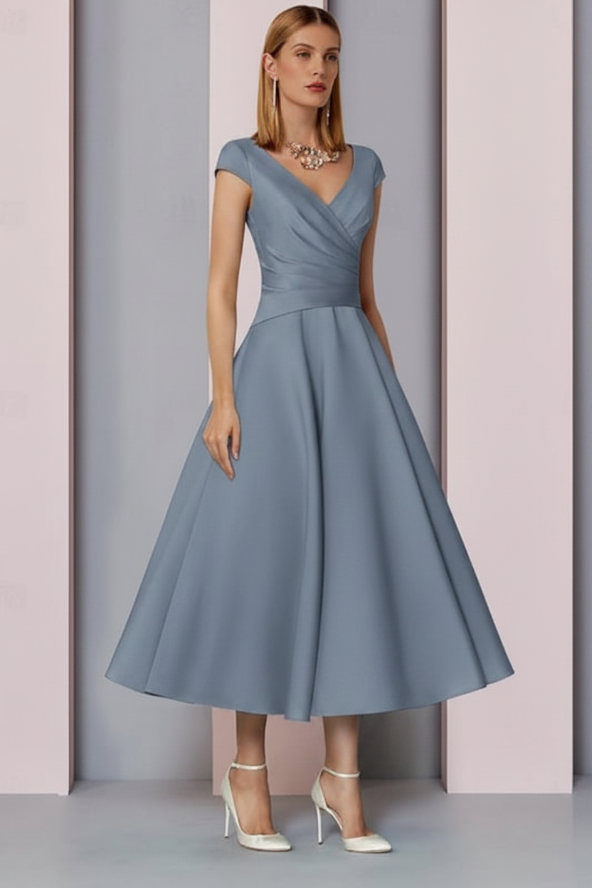 Eleanor Satin A-Line Dress