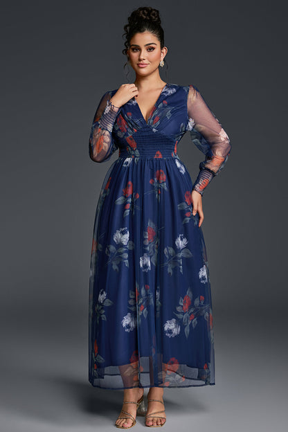 Isabelle Floral Pleated Maxi Dress