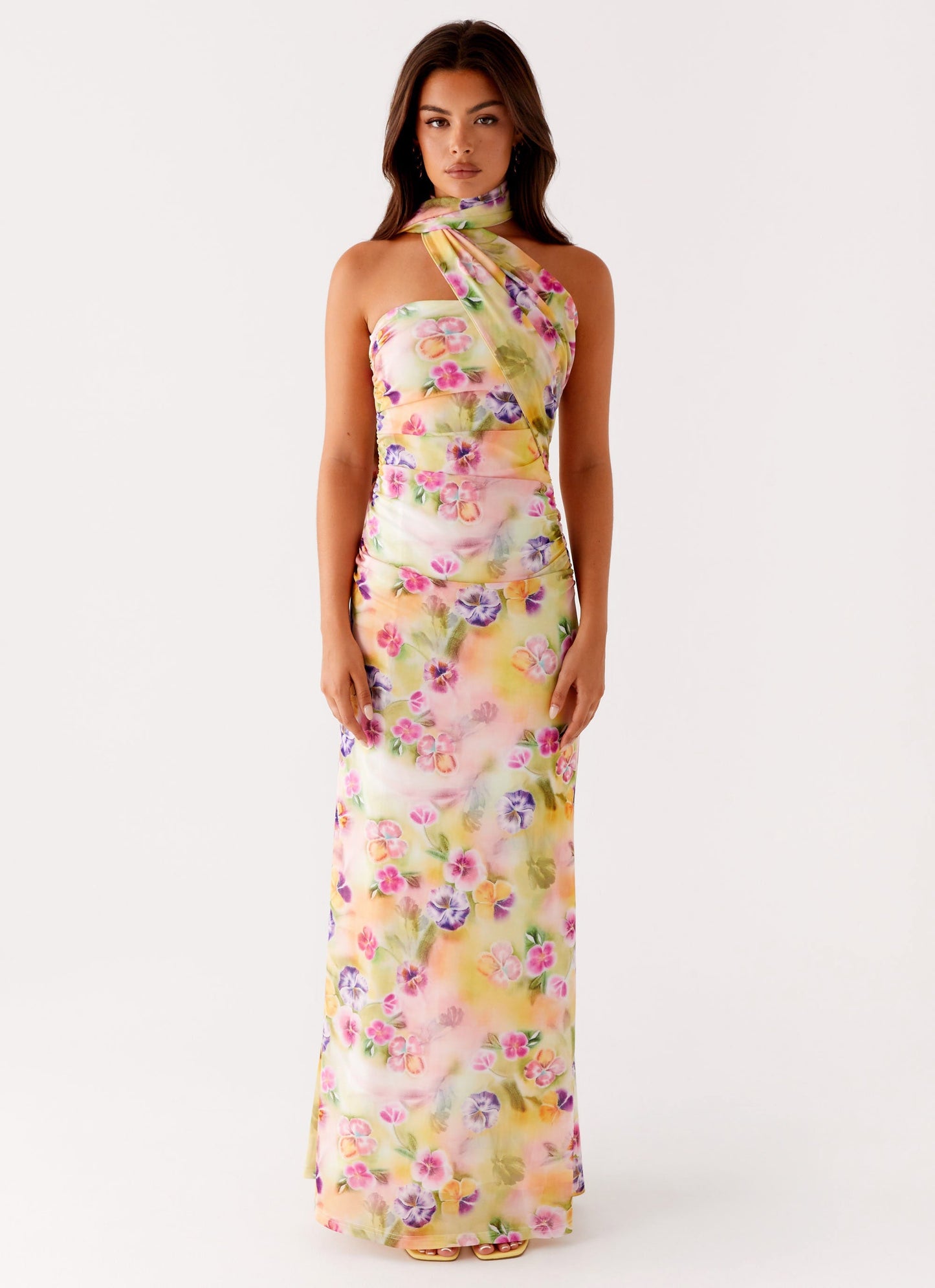 Songbird Sunburst Floral Maxi Dress