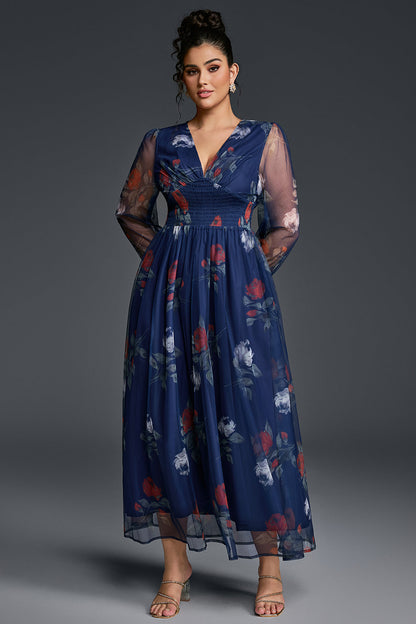Isabelle Floral Pleated Maxi Dress