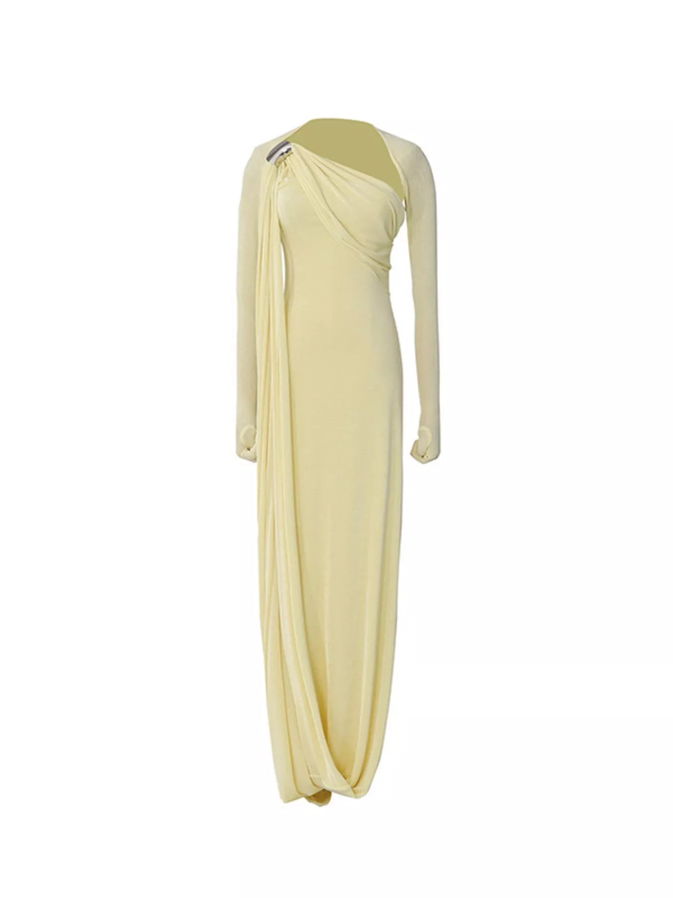 Isabelle One-Shoulder Draped Maxi Dress