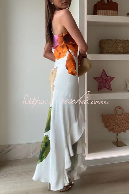 Margot Floral One-Shoulder Maxi Dress
