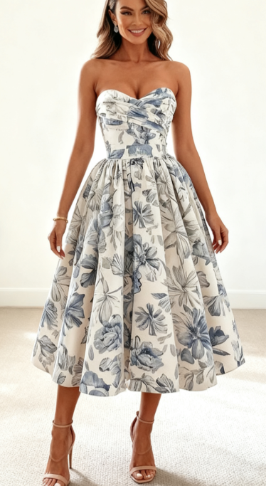 Celeste Floral Ball Gown