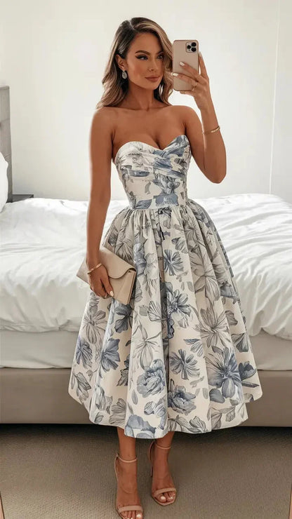 Celeste Floral Ball Gown