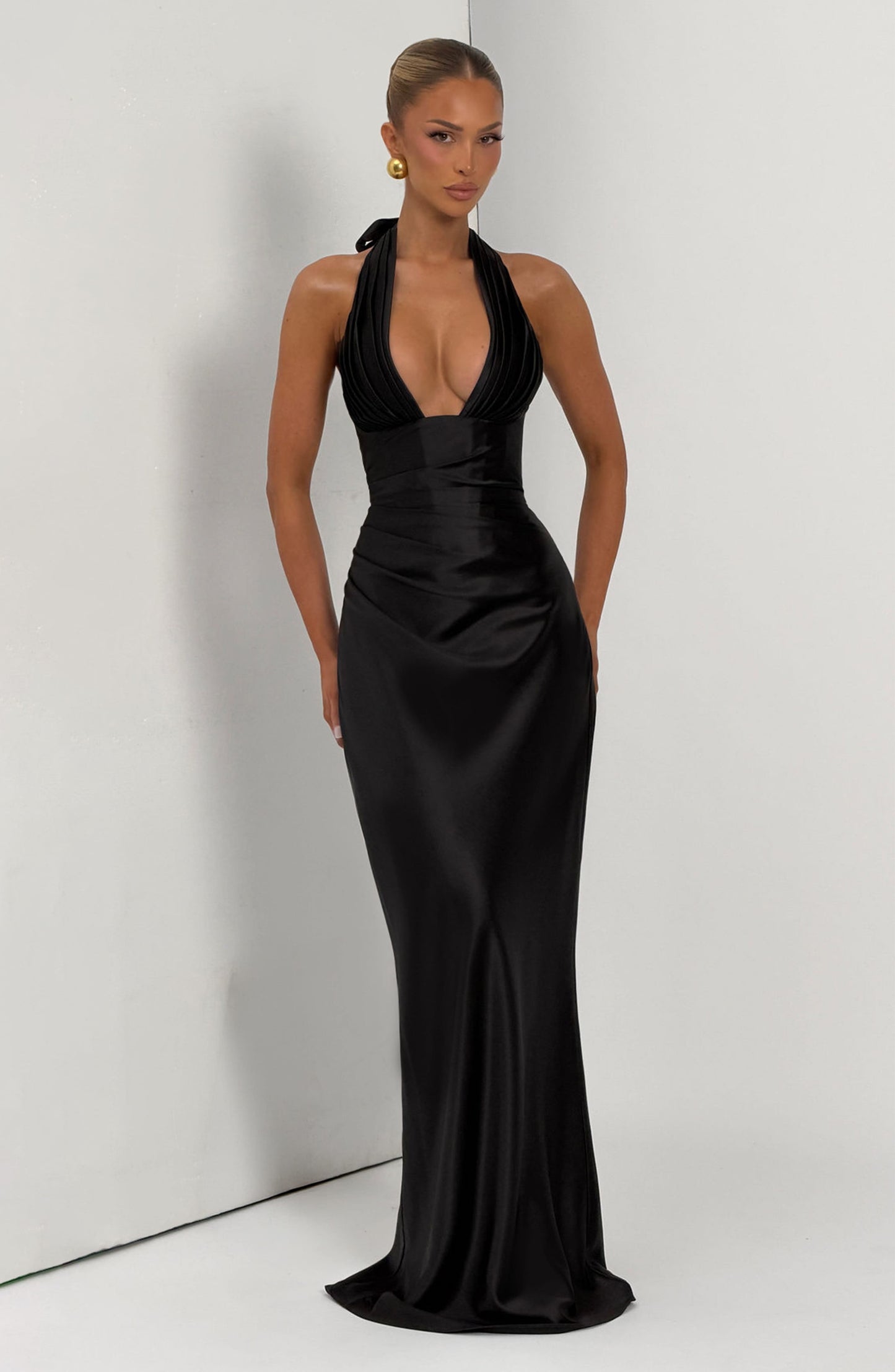 Elowen Cherry Lacquer Maxi Dress