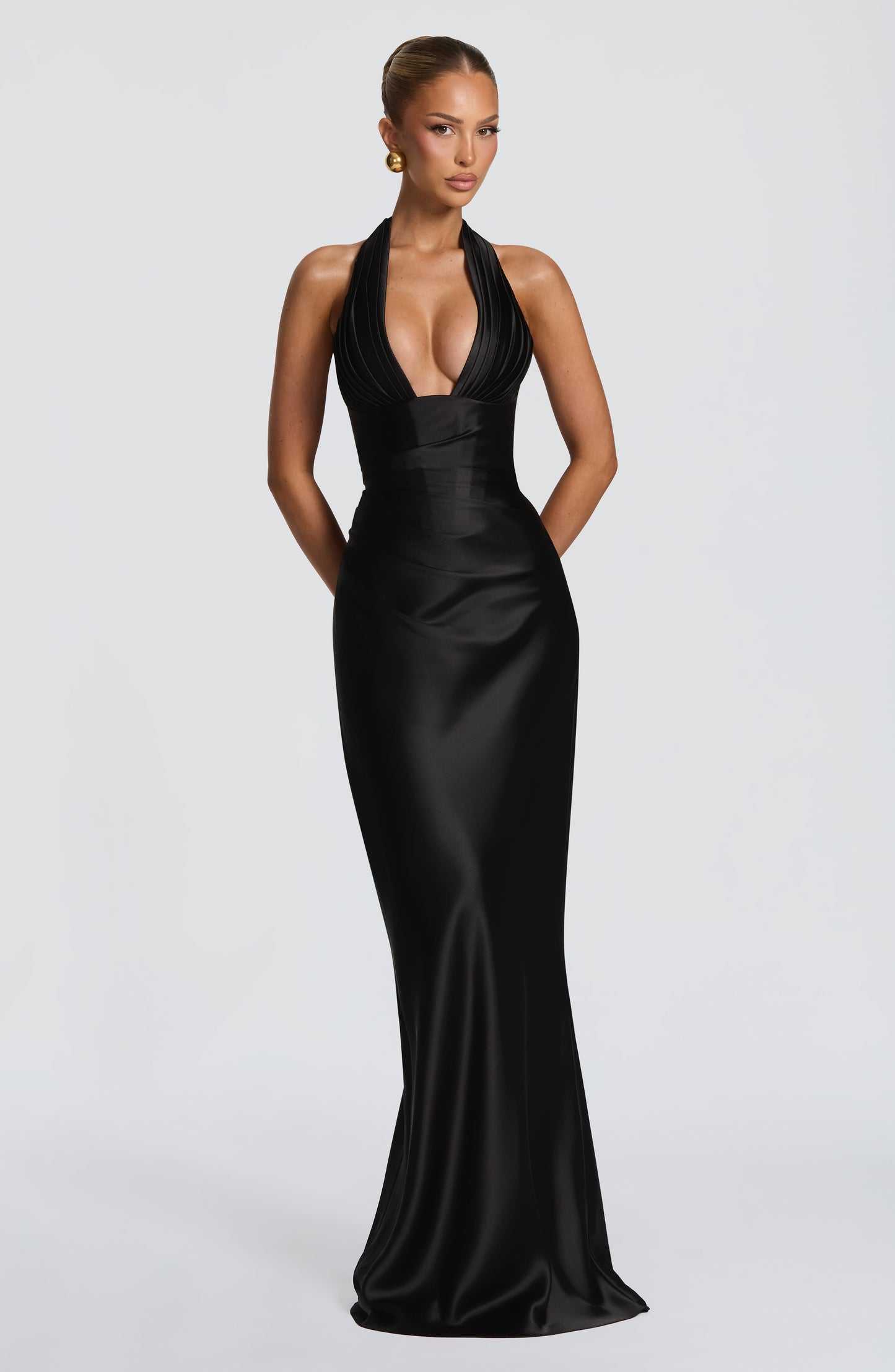 Elowen Cherry Lacquer Maxi Dress