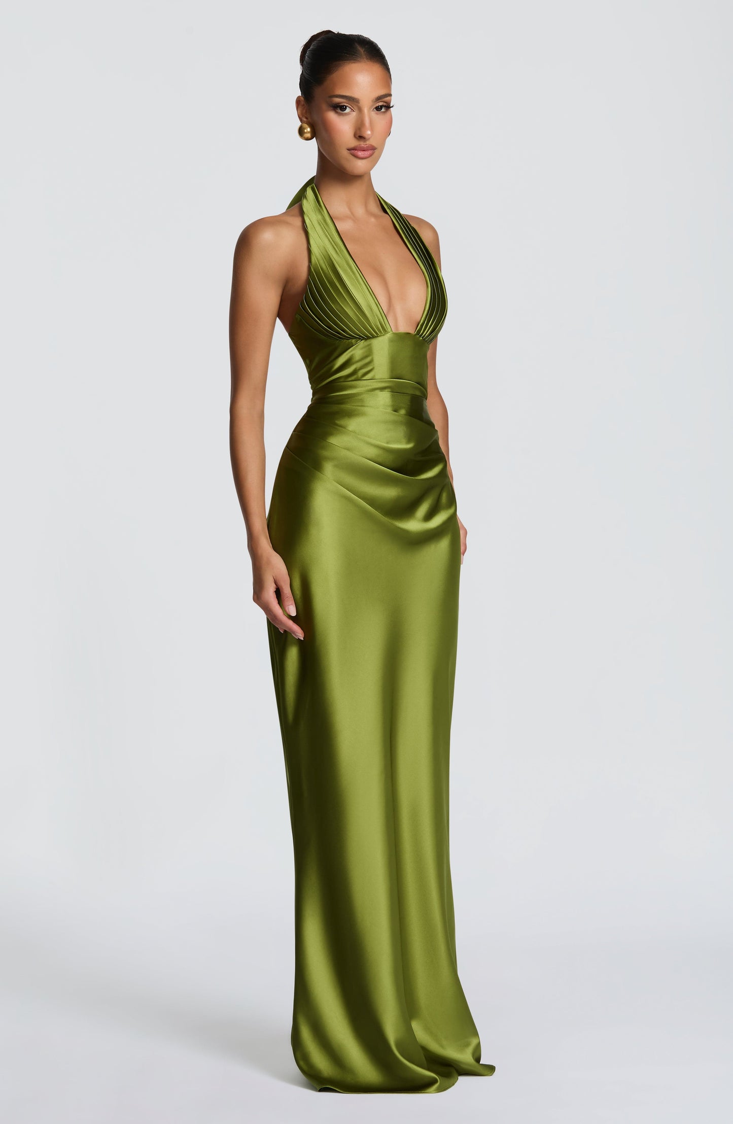 Elowen Cherry Lacquer Maxi Dress