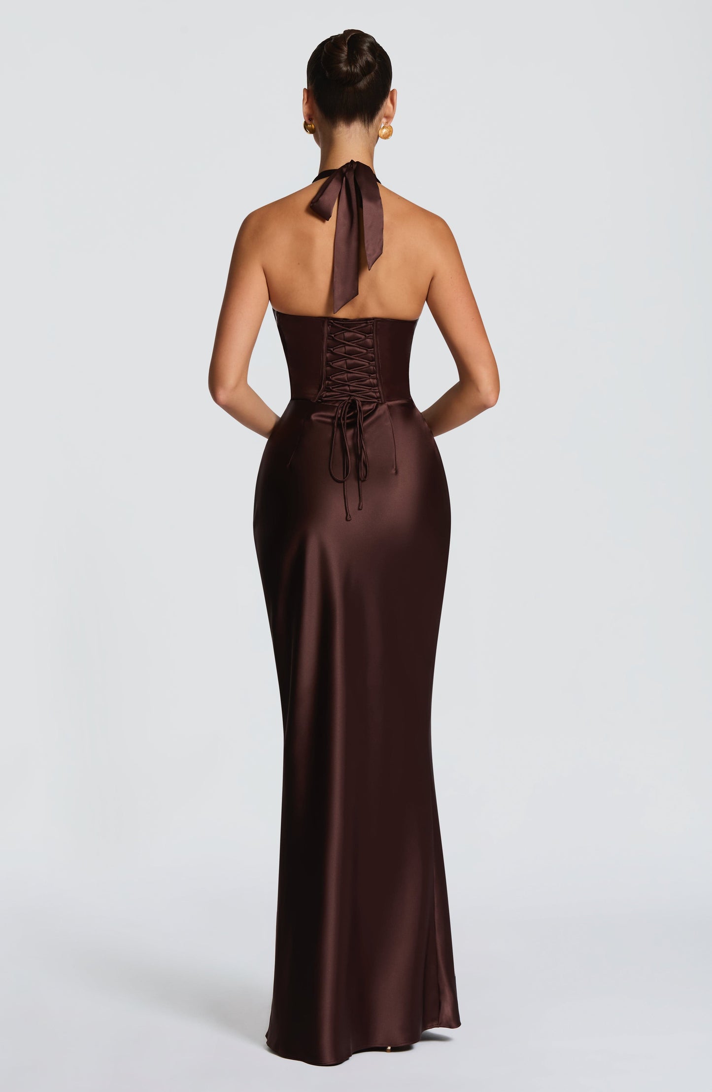 Elowen Cherry Lacquer Maxi Dress