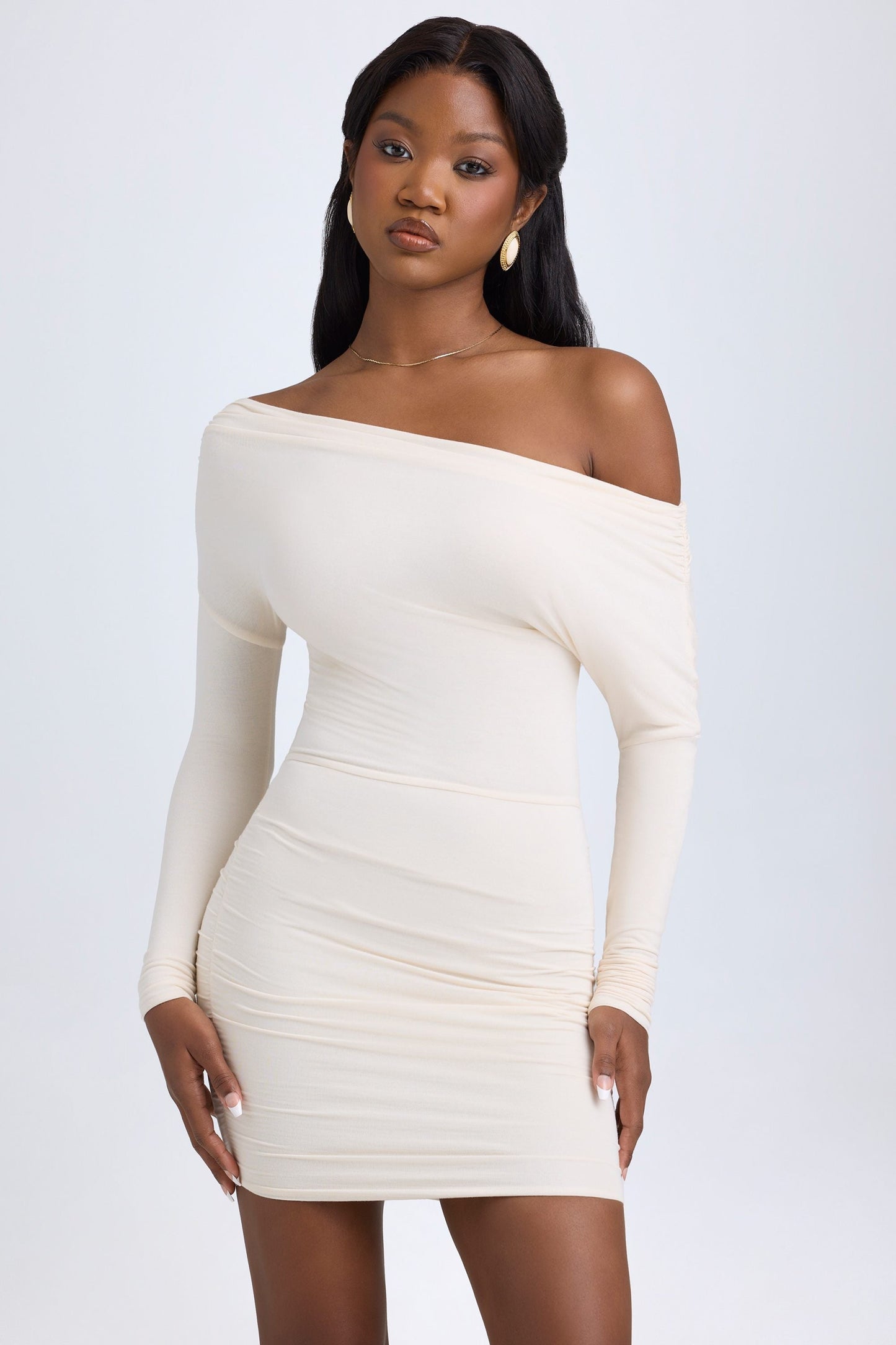 Oriana Modal Off-Shoulder Mini Dress