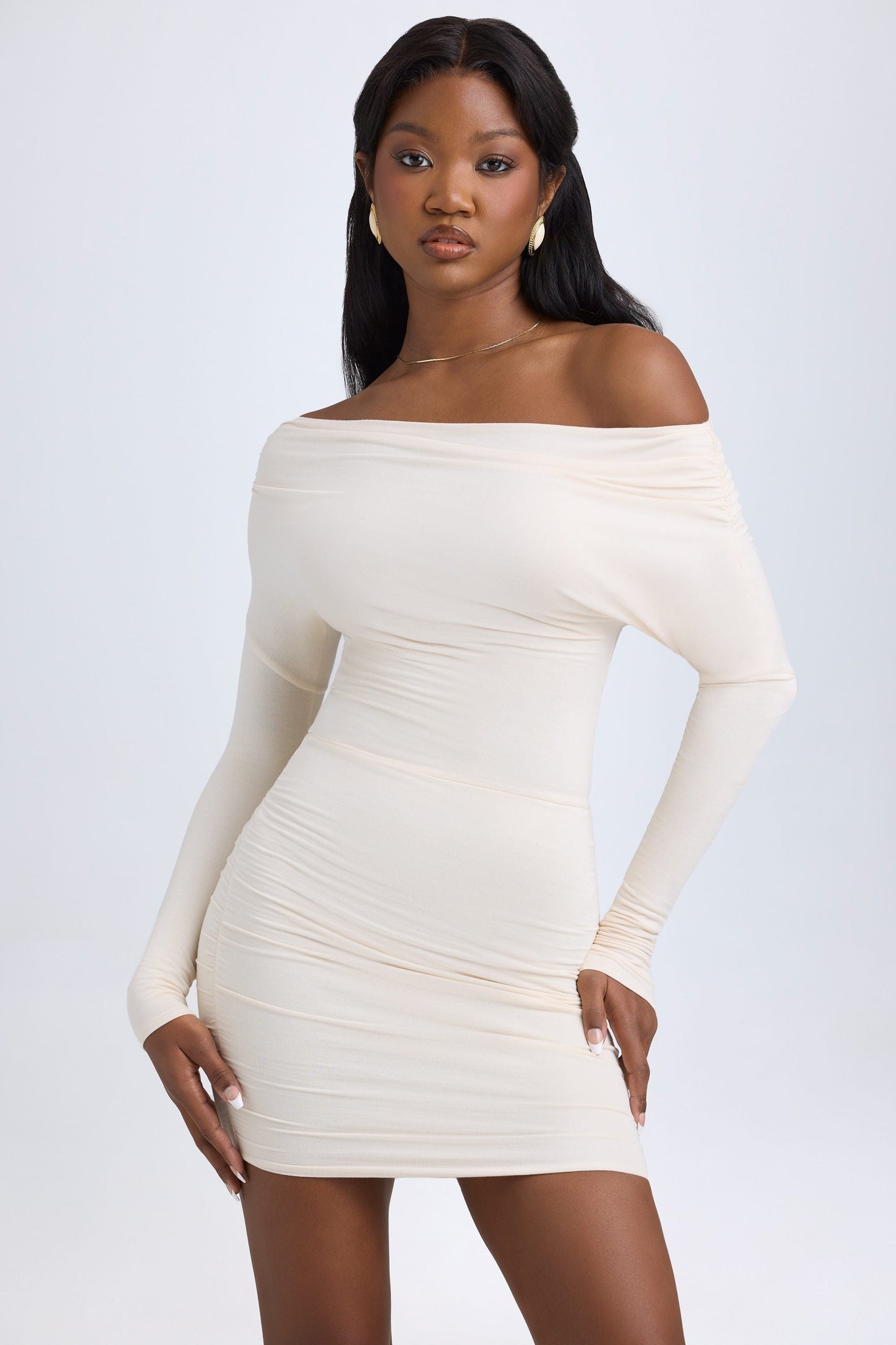 Oriana Modal Off-Shoulder Mini Dress