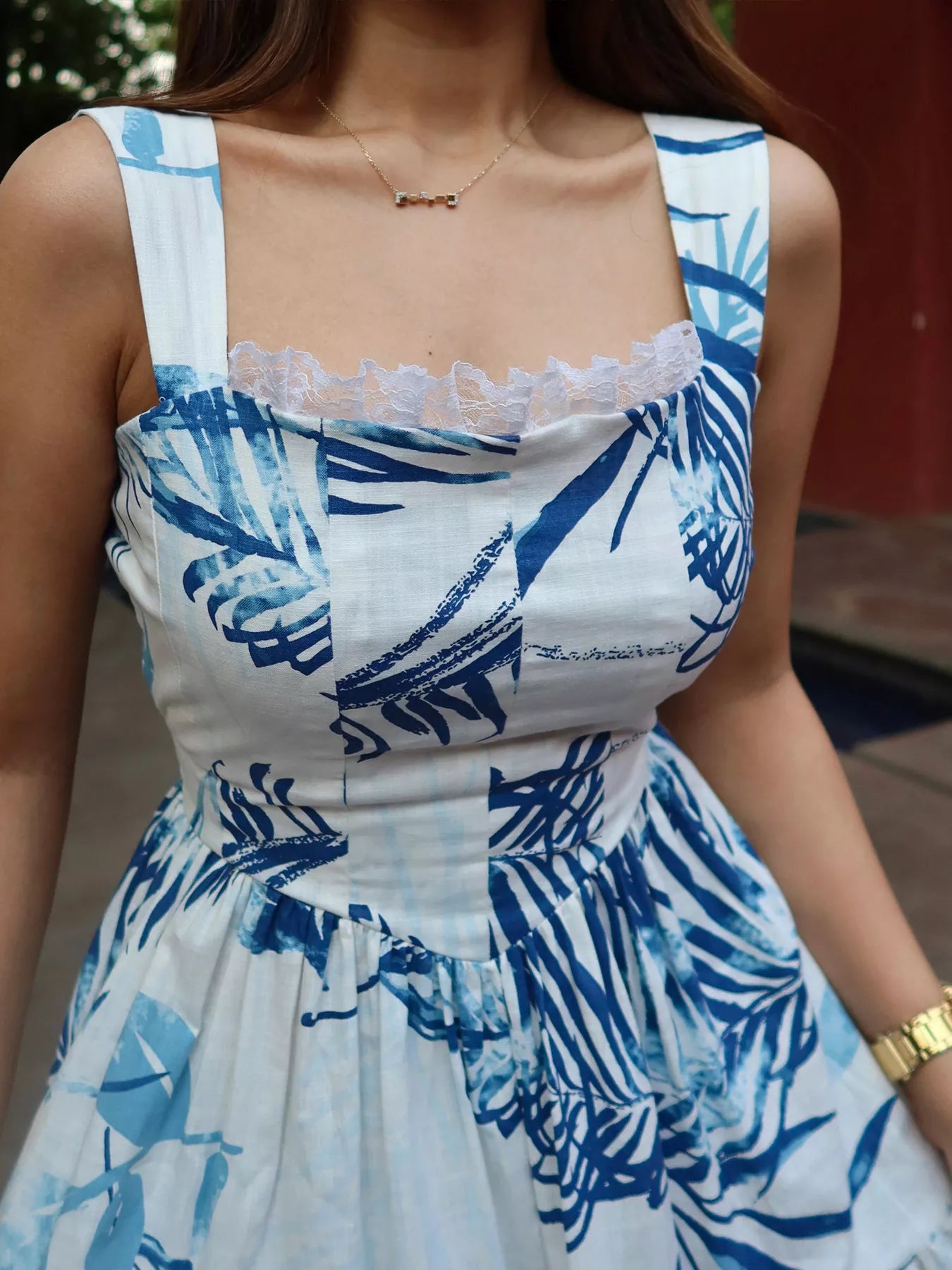 Isabelle Tropical Tiered Maxi Dress