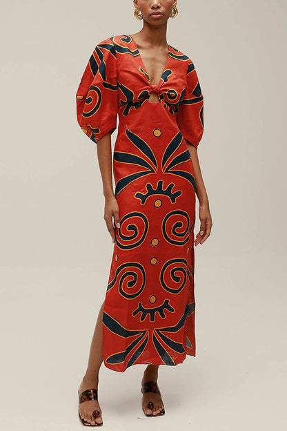 Kaya Linen Maxi Dress