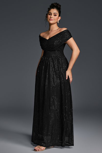 Valentina Sequin Maxi Dress in Emerald