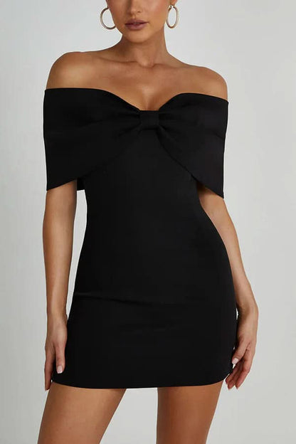 Aria Bow Mini Dress