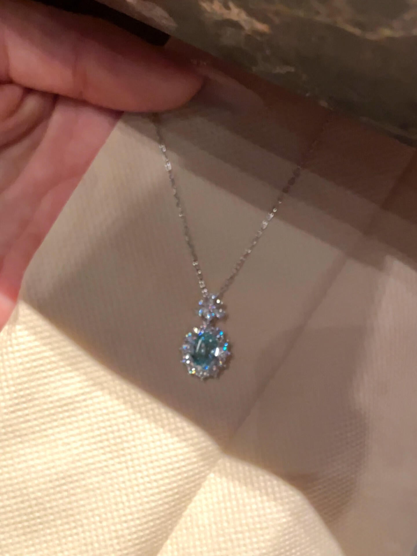 Aquamarine D Necklace