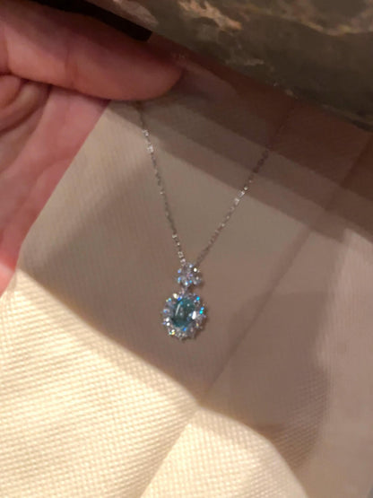 Aquamarine D Necklace