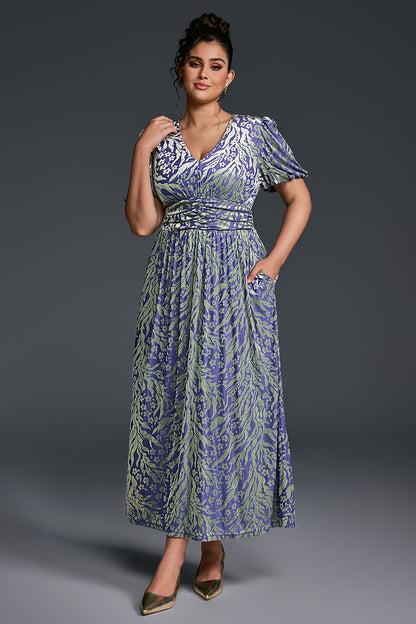 Isabelle Floral Pleated Maxi Dress