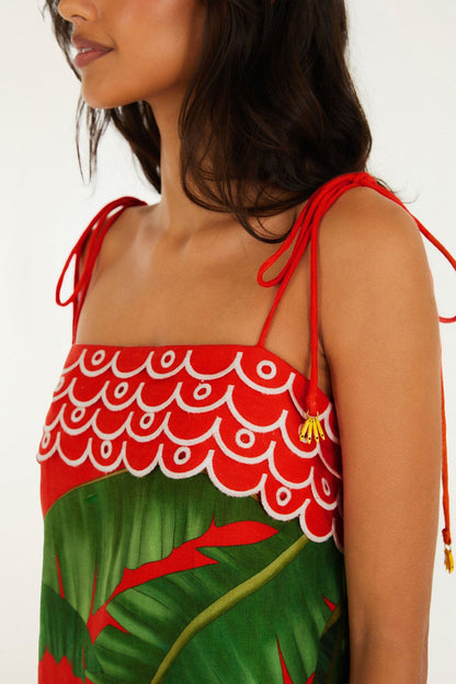 Valentina Tropical Floral Mini Dress