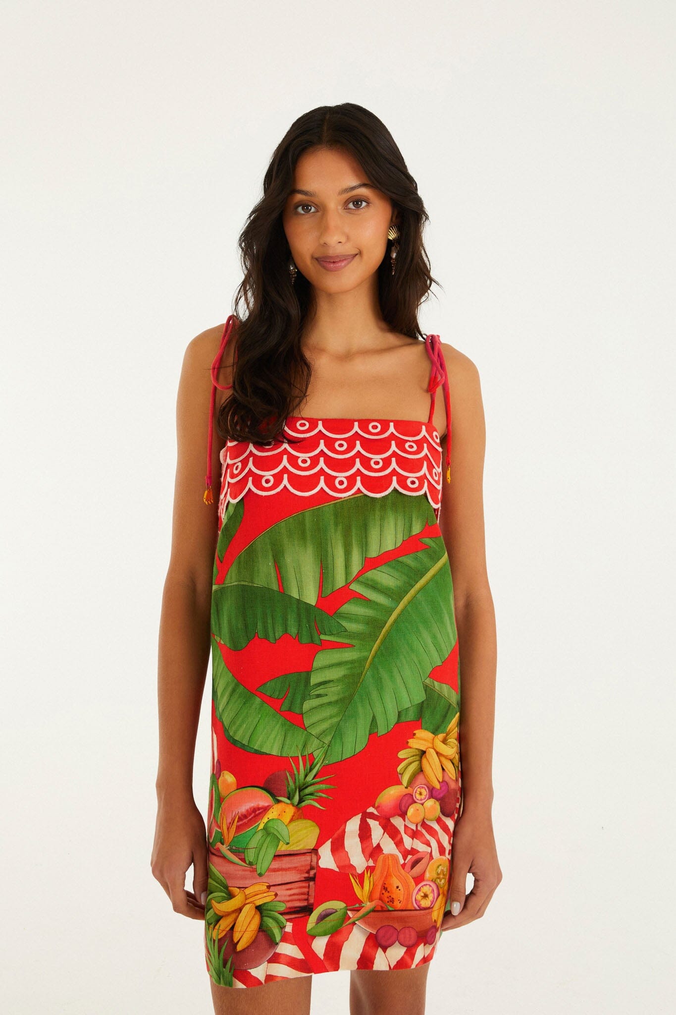 Valentina Tropical Floral Mini Dress