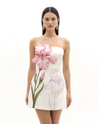 Iris Appliqué Mini Dress