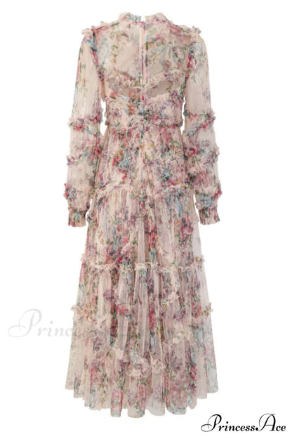 Georgina Ruffle Maxi Dress