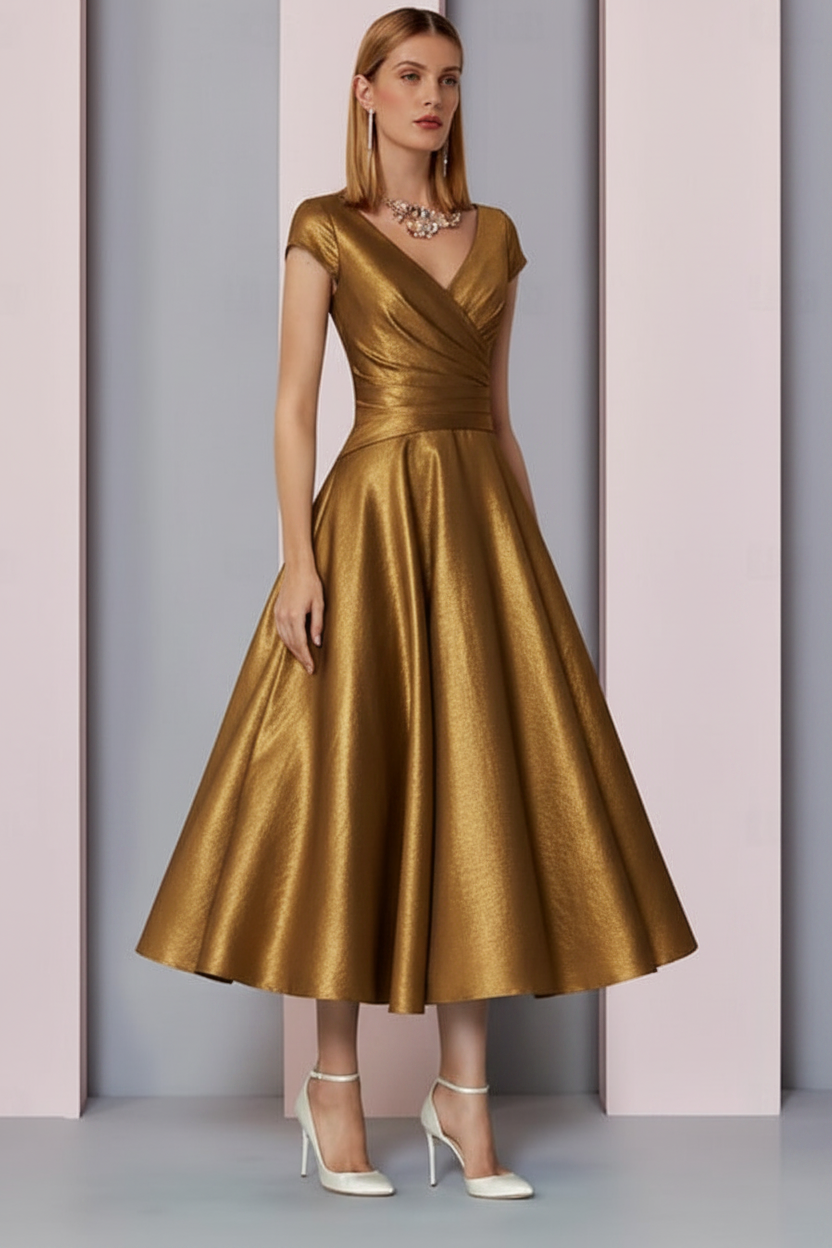 Eleanor Satin A-Line Dress