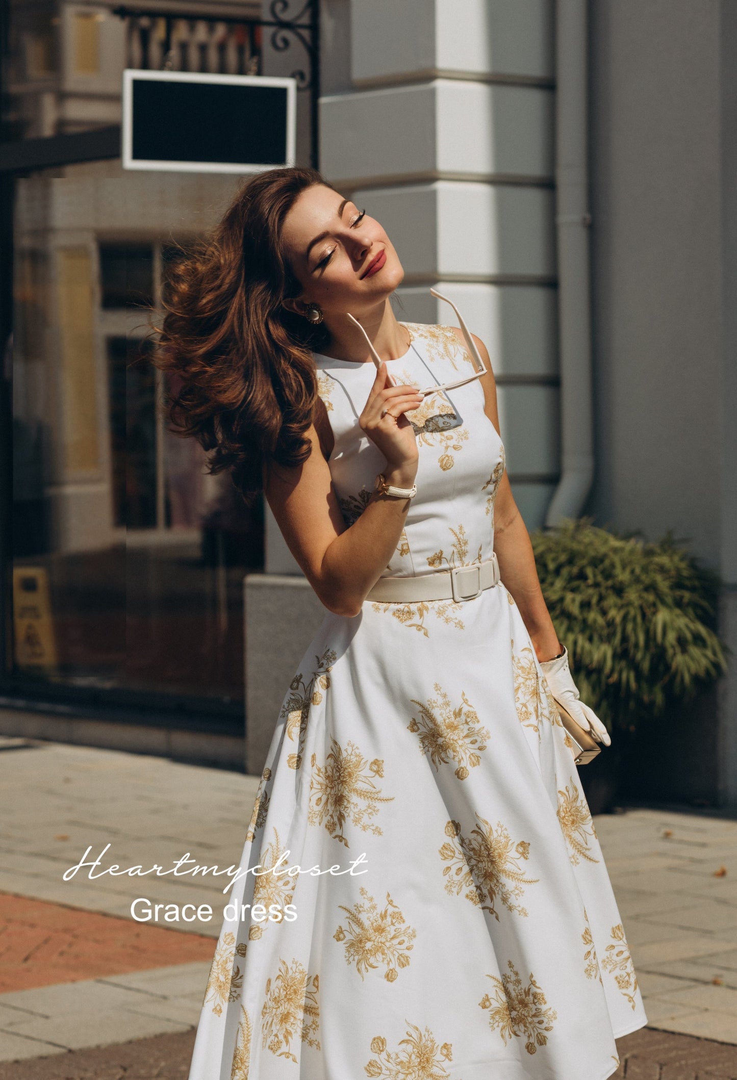 Audrey Vintage-Inspired Midi Dress