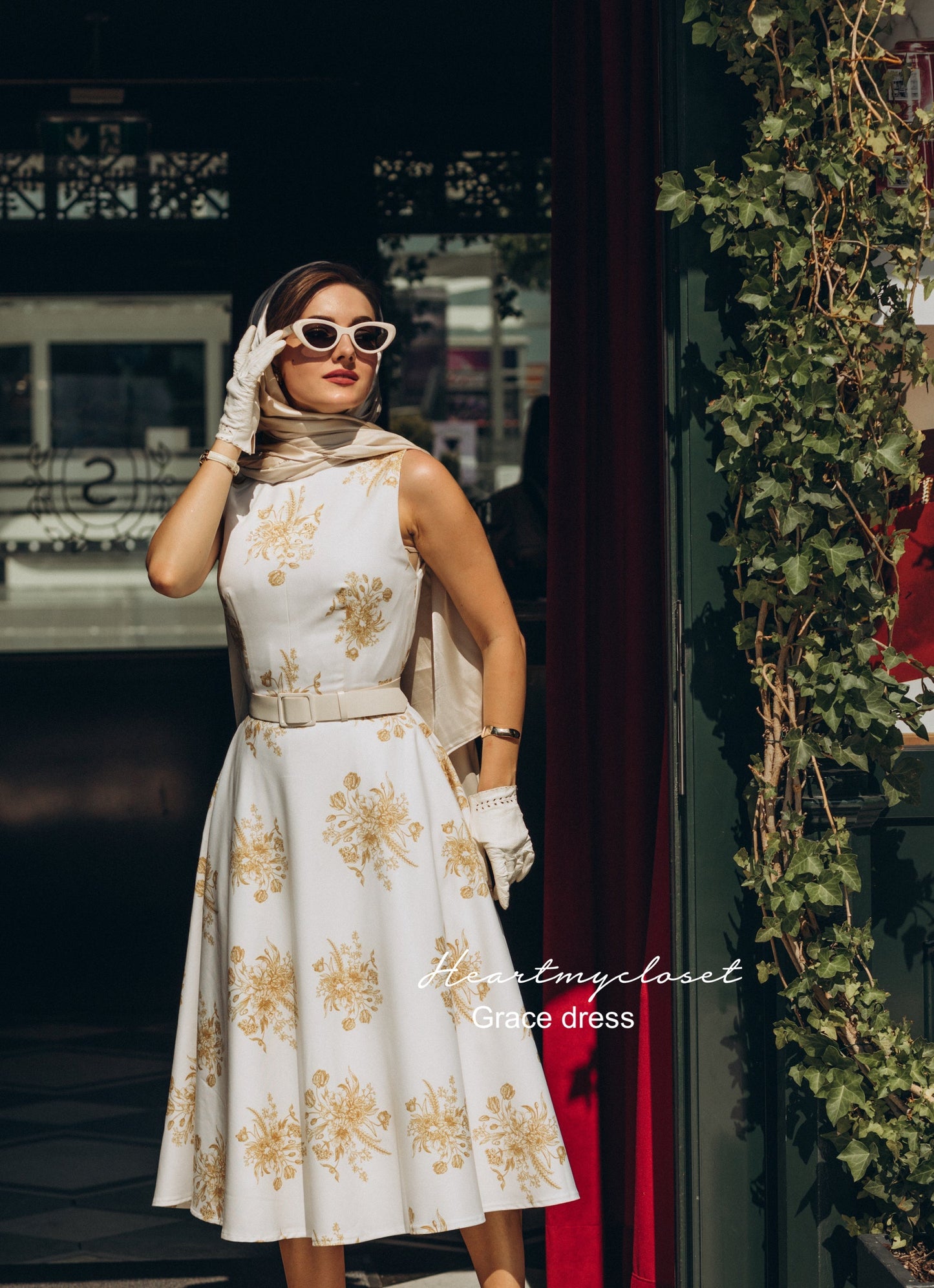 Audrey Vintage-Inspired Midi Dress