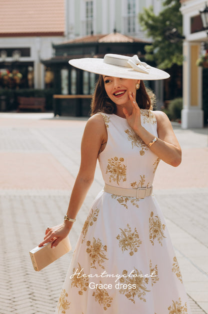 Audrey Vintage-Inspired Midi Dress