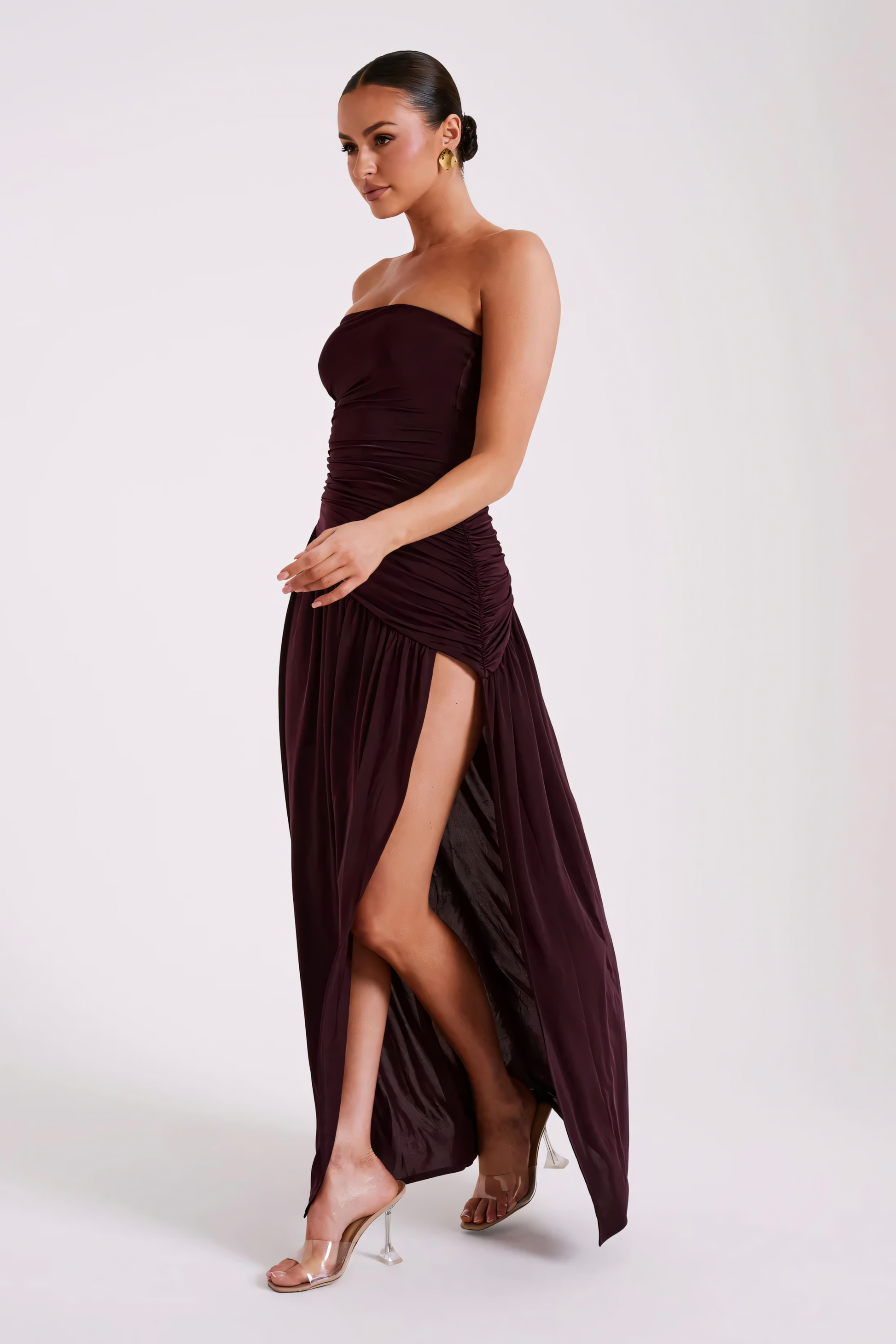 MAROON MAXI DRESS