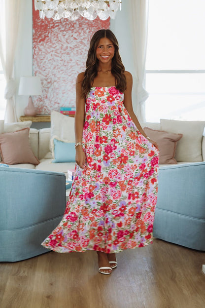 Arabella Watercolor Maxi Dress