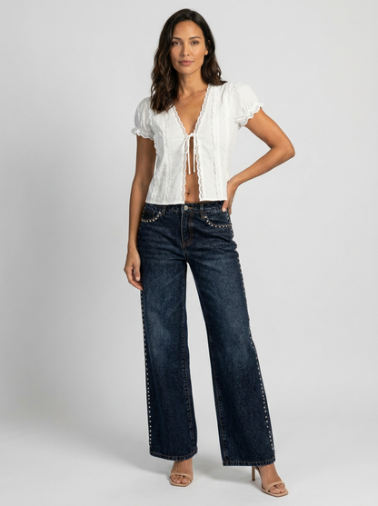 Clementine Lace Tie Top