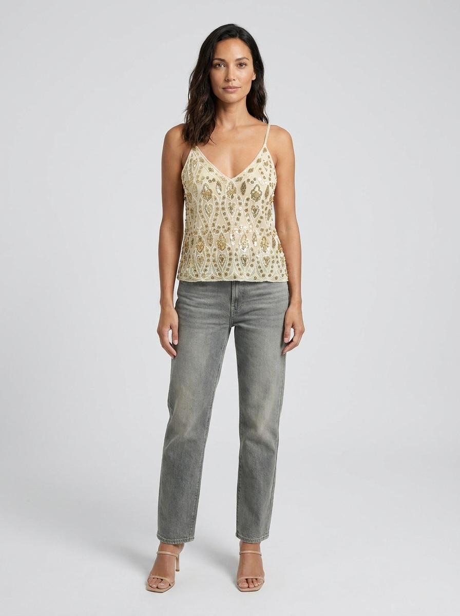 Aura Sequin Top