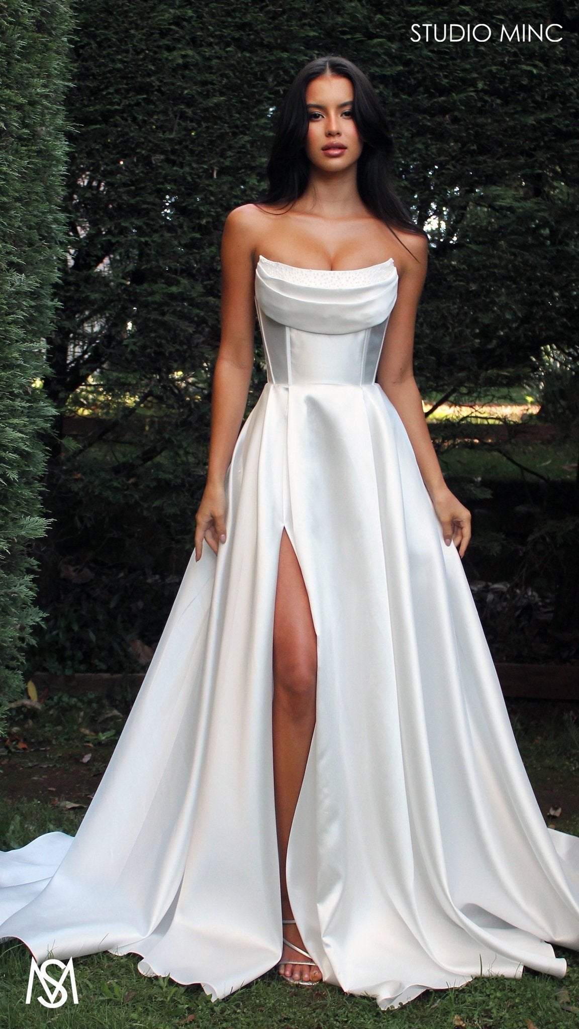Honey Mikado Ball Gown