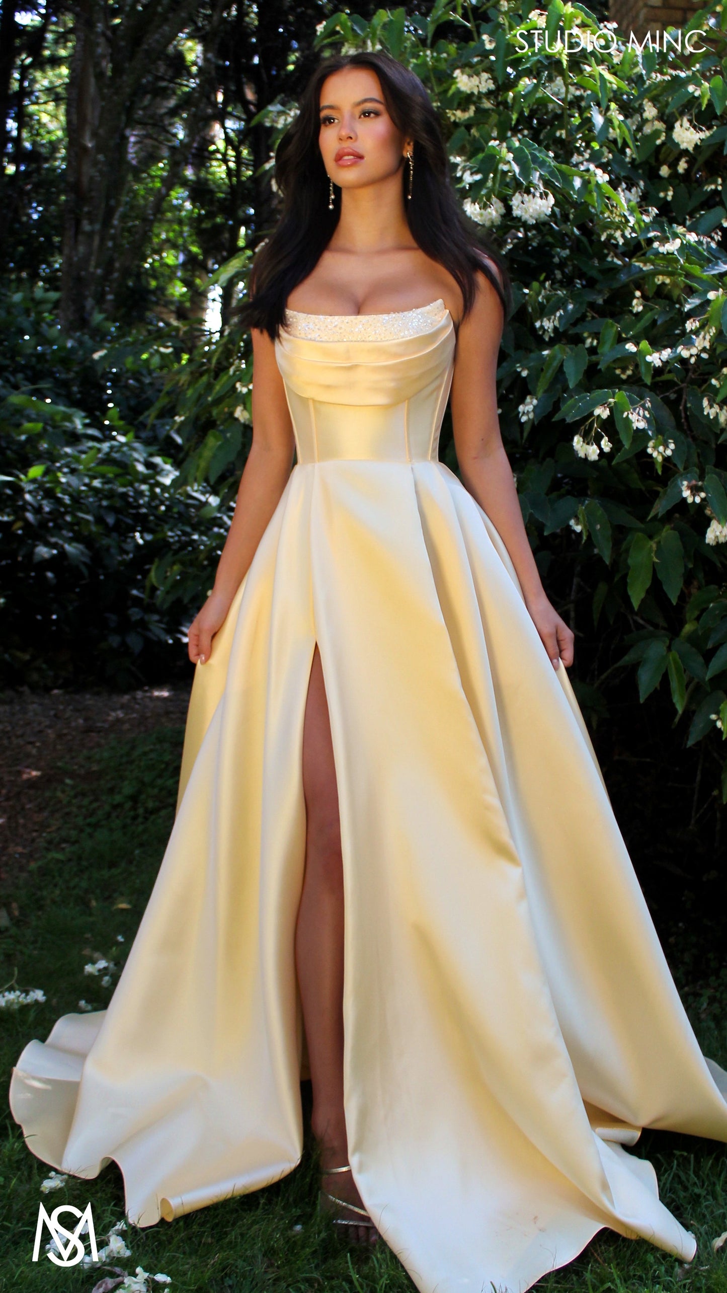 Honey Mikado Ball Gown