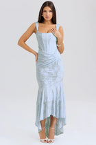 Numida Square Neck Corset Maxi Dress