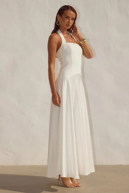 Odina Palm Maxi Dress