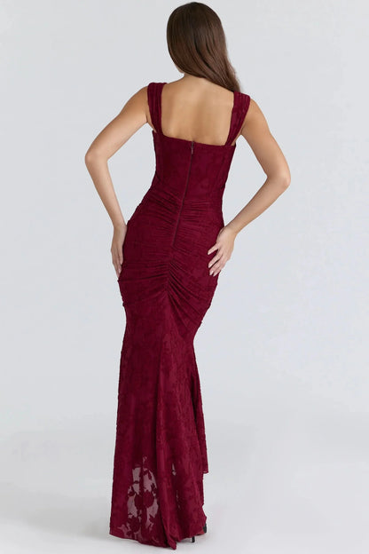 Numida Square Neck Corset Maxi Dress