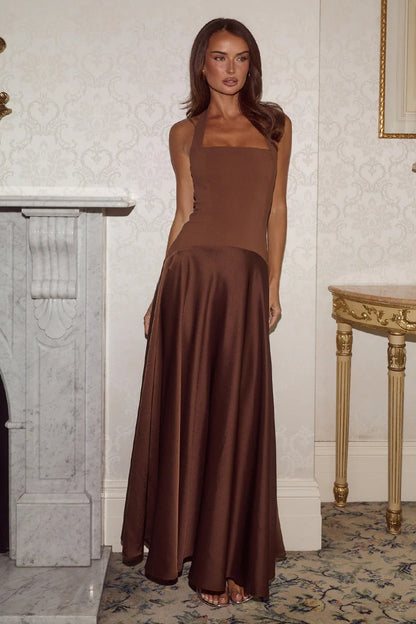 Odina Palm Maxi Dress