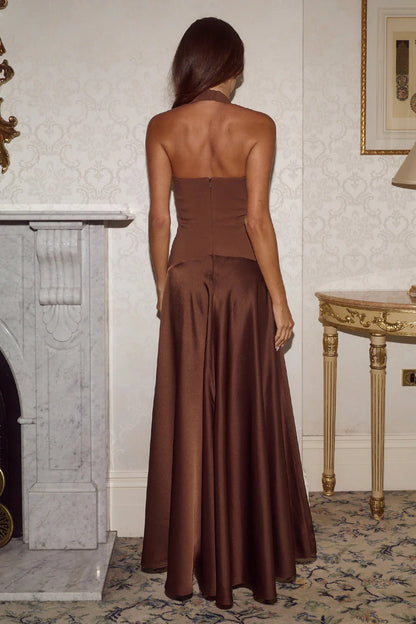 Odina Palm Maxi Dress