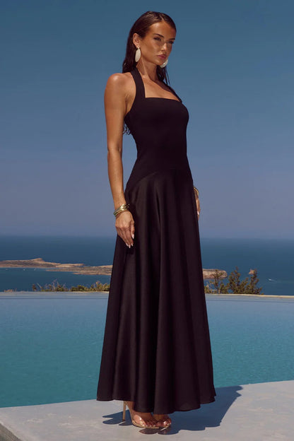 Odina Palm Maxi Dress